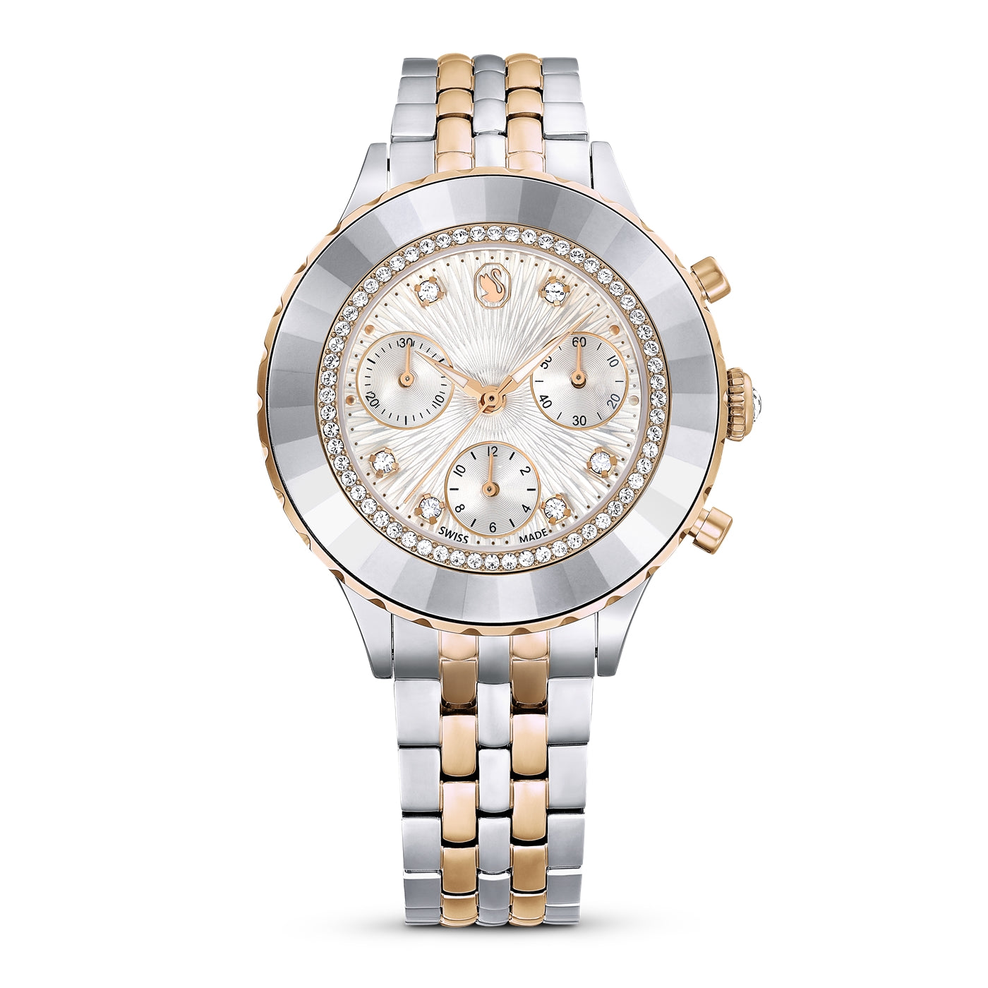Swarovski Octea Chrono Silver Watch 5672937