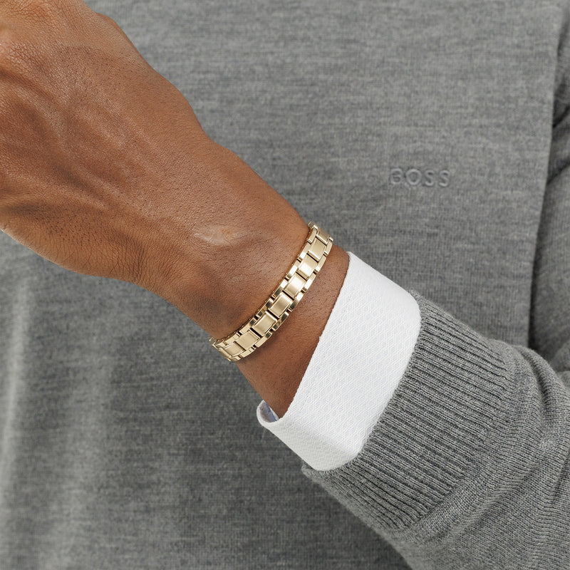 Hugo Boss Metal Links Essential Goldfarbenes Armband HBJ1580711-zoom-