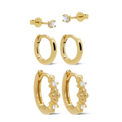 Karma 925 Sterling Silver Soleil Earparty EPV40GP