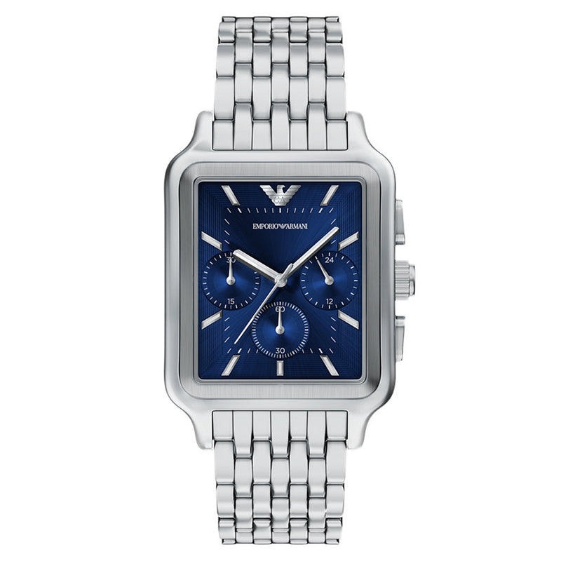 Emporio Armani Rectangular Blue Dial Watch AR11750-zoom-