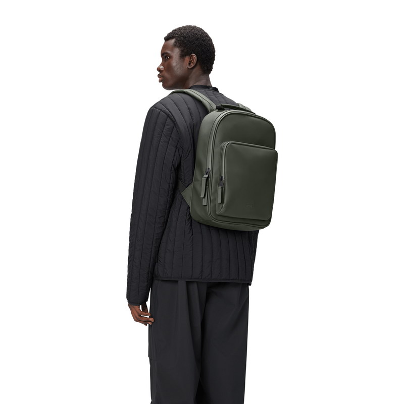 Rains Book Daypack Grüner Rucksack R13260-111-zoom-