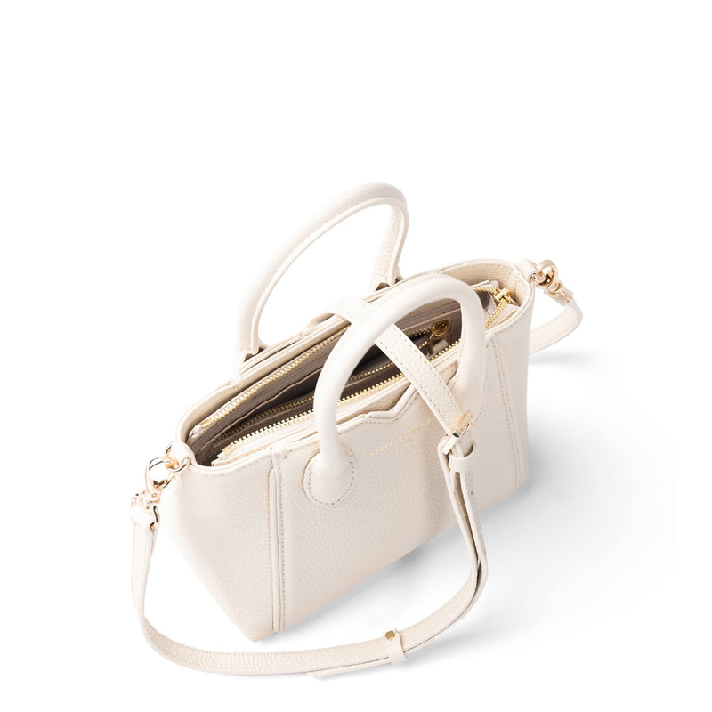 Isabel Bernard Honoré Cloe Mini Creme Kalbsleder Handtasche IB21124-070-zoom-