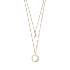 Violet Hamden Luminous Luna Rosegold Necklace VH10105 (Adjustable between 40-50 cm)
