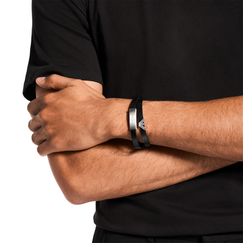 Emporio Armani Leather Men's Bracelet EGS3311040-zoom-