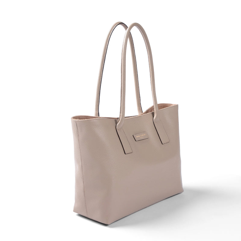 Isabel Bernard Honoré Elin Taupe Kalbsleder Schultertasche IB25111-078-zoom-