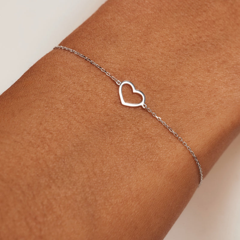 Isabel Bernard Cadeau d'Isabel 14 Karat | Weißgold Halskette und Armband Geschenksets IB90059-zoom-