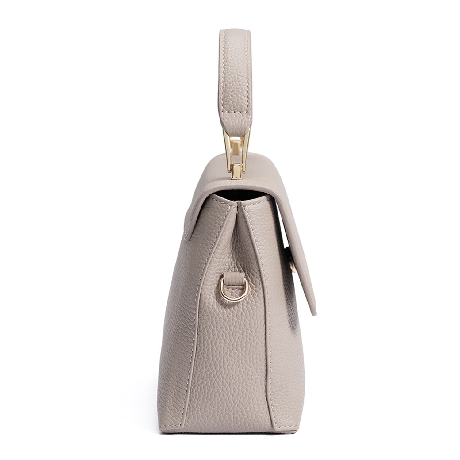 Isabel Bernard Femme Forte Heline Taupe Leather Handbag made of Calfskin IB21039