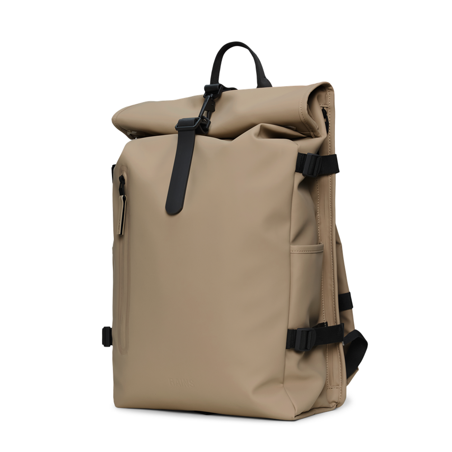 Rains Beige Rolltop Backpack Large R14590-133