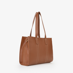 Valentino Bags Aury Re Brown Shopper VBS9OB01CUOIO