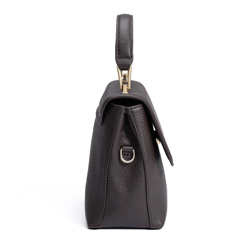 Isabel Bernard Femme Forte Heline Braune Kalbsleder Handtasche IB21130-zoom-