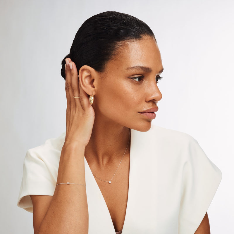 Isabel Bernard Cadeau d'Isabel 14 Karat | Weißgold Halskette und Armband Geschenksets IB90030-zoom-