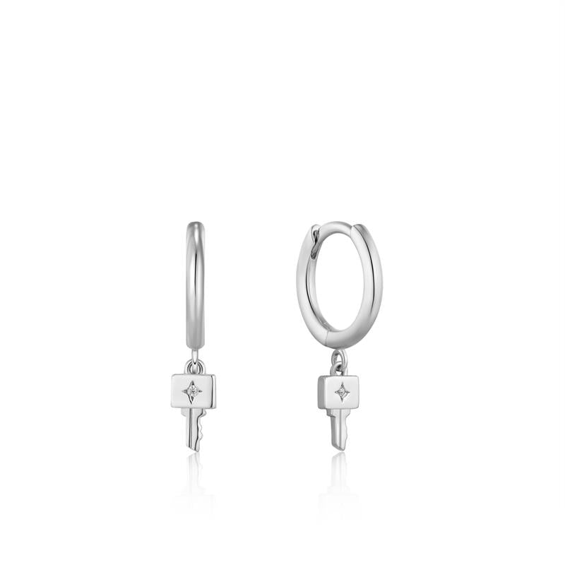 Ania Haie Under Lock and Key Silver Earrings 2002-AH-E032-04H