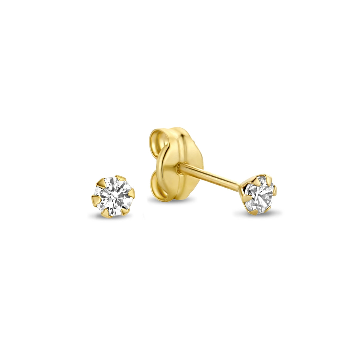Isabel Bernard Le Marais De Buci 14 Carat Golden Ear Studs IB360234