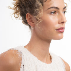 Isabel Bernard Le Marais Sophie 14 Karat Gold Hoop Earrings With Zirconia Stone IB360293