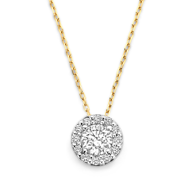 Isabel Bernard De la Paix Viviane 14 karat gold necklace with diamond IBD350031-zoom-