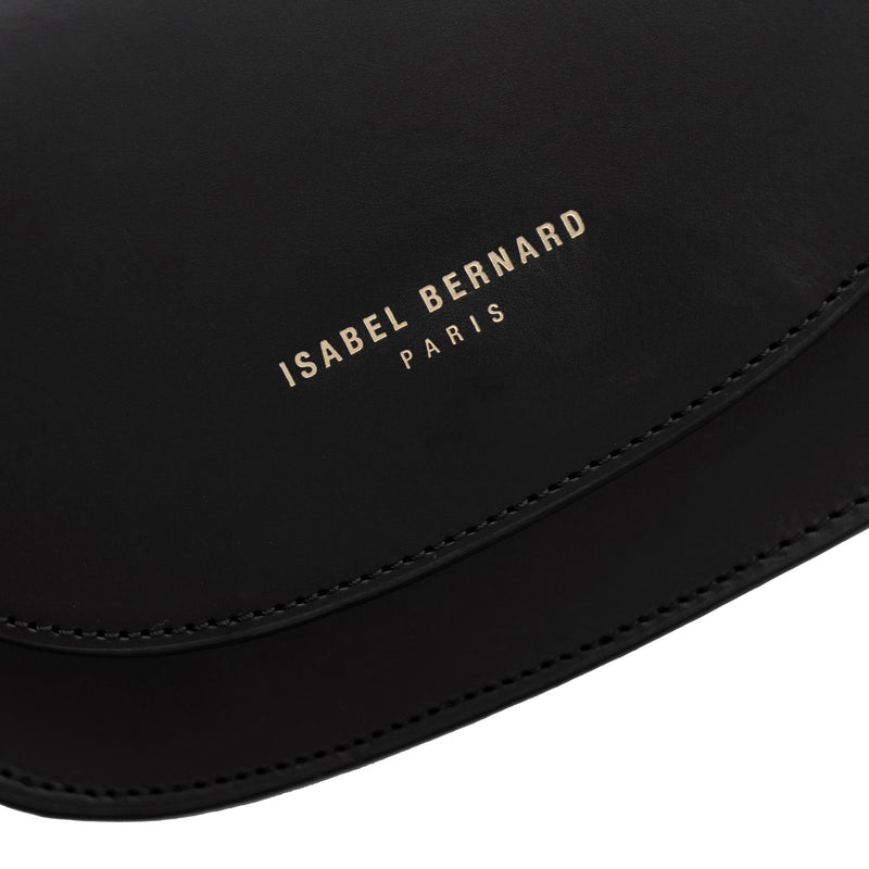 Isabel Bernard Montmartre Manon Schwarz Naturleder Crossbody Tasche IB21110-zoom-