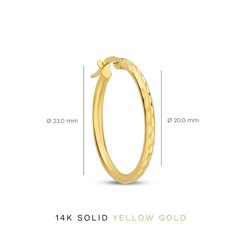 Isabel Bernard Rivoli Laura 14 Karat | Gold Reif-Ohrringe IB360160-zoom-