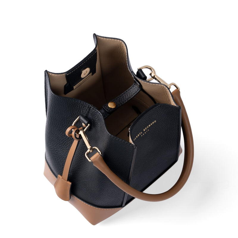 Isabel Bernard Femme Forte Minette Schwarz Kalbsleder Handtasche IB21114-001-zoom-