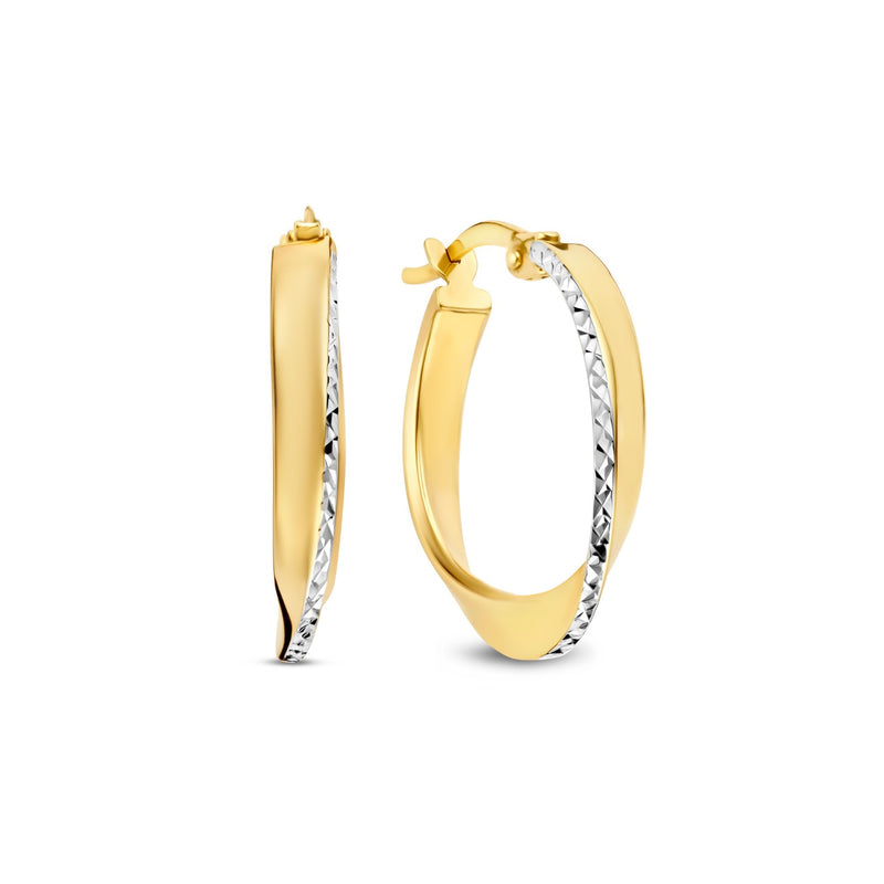 Isabel Bernard Rivoli Laura 14 Karat Gold Reif-Ohrringe Mit Diamantschliff IB360258-zoom-