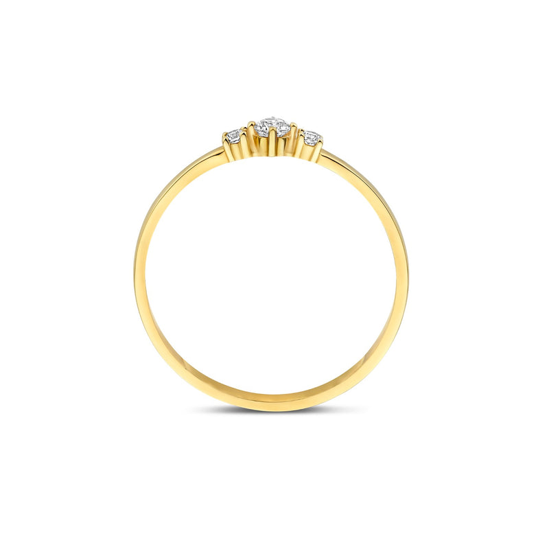 Beloro Jewels Monte Napoleone Delphine 9 Karat Gold Ring mit Zirkonia-Steinen BO330055-56-zoom-