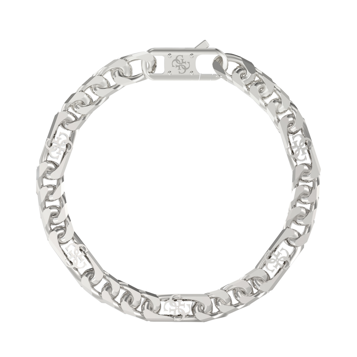 Guess 4G Frontiers Silver Bracelet JUMB06034JWSTS
