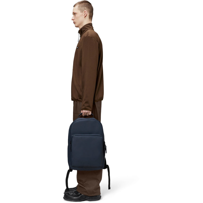 Rains Book Daypack Blue Backpack R13680-47-zoom-