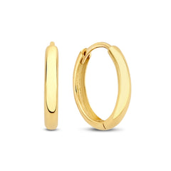 Isabel Bernard Rivoli Morgane 14 Carat Golden Hoop Earrings IB360144