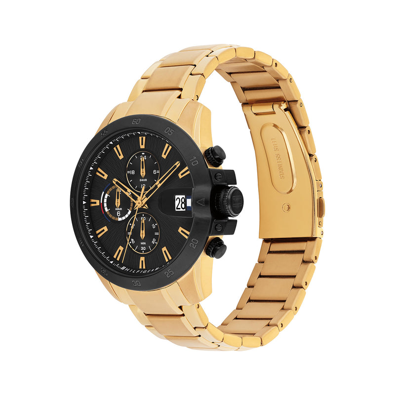 Tommy Hilfiger Jameson Herrenuhr In Gold Und Schwarz TH1792199-zoom-