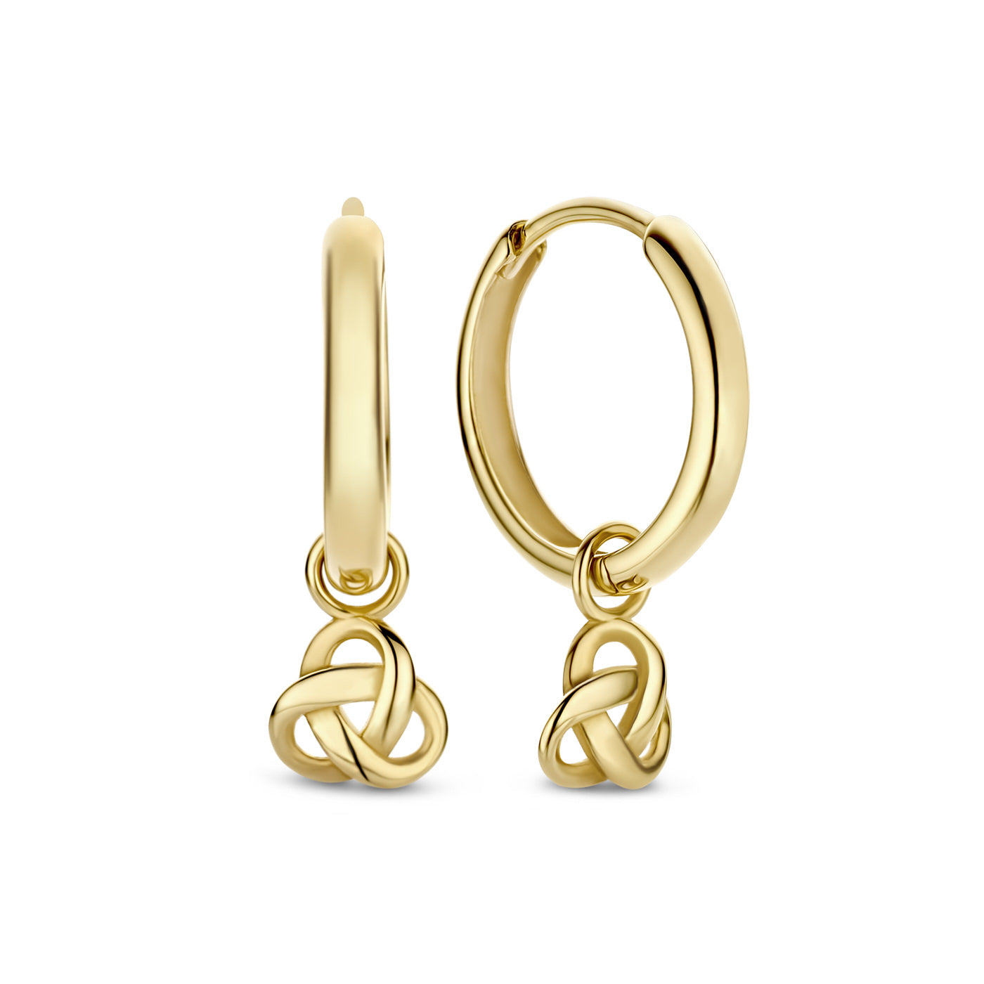 Isabel Bernard Rivoli Méline 14 Carat Golden Hoop Earrings IB360222