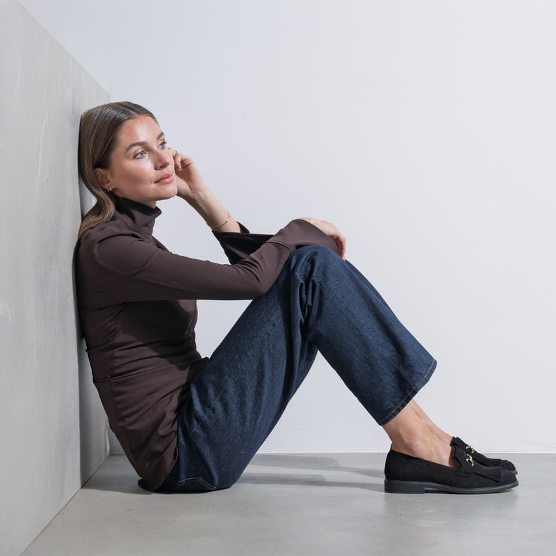 Isabel Bernard Vendôme Lave Schwarz Suede Loafers IB51012-101-36-zoom-