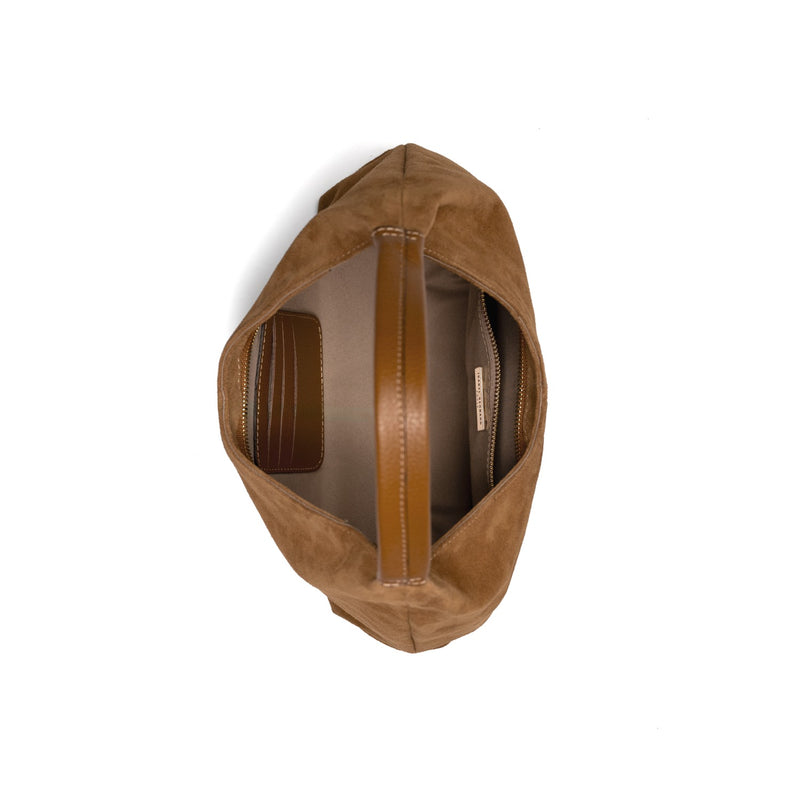 Isabel Bernard Honoré Grace Mini braune Wildleder-Handtasche IB21132-130-zoom-