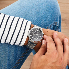 Emporio Armani Silver Watch AR2434