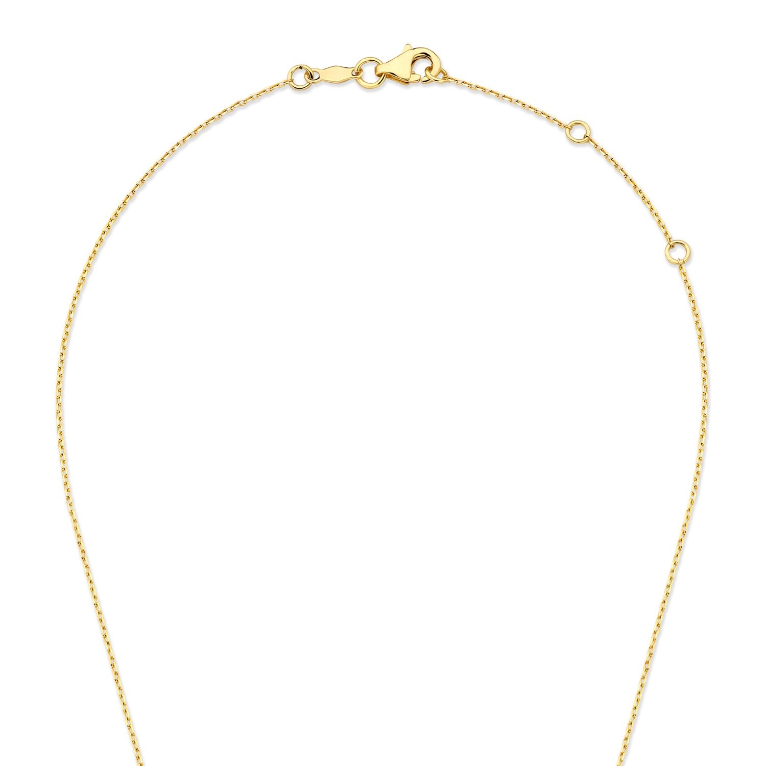 Isabel Bernard De la Paix Elena 14 karat gold necklace with diamond 0.18 carat IBD350030