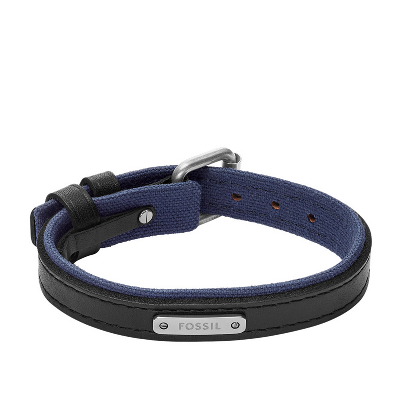 Fossil Everett Leather Men's Bracelet JA7316998-zoom-