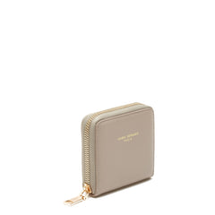Isabel Bernard Honoré Jules Taupe Leather Zip Wallet made of Calfskin IB23018