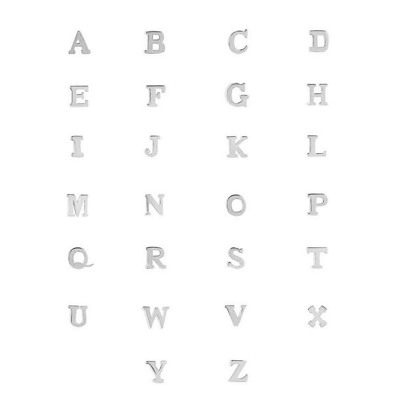 Isabel Bernard Saint Germain Chloé 14 Karat | Weißgold Initiale Halskette IB340061-A-zoom-