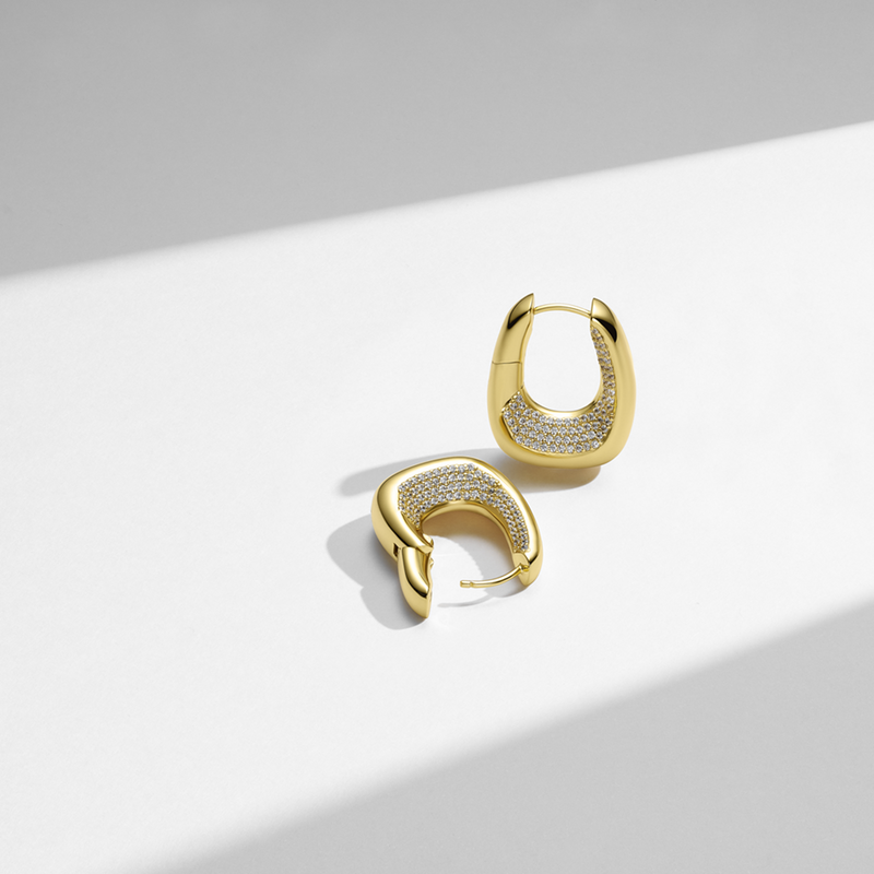 Sif Jakobs Gold Plated Borsa Grande Earrings SJ-E2621-CZ-YG-zoom-