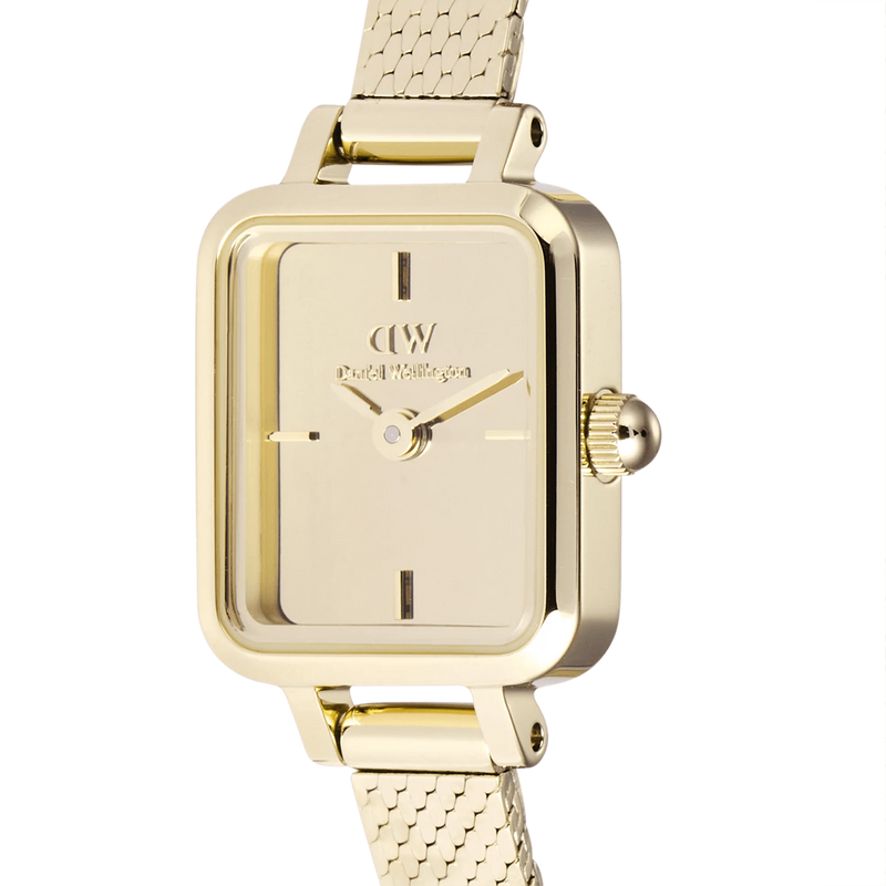 Daniel Wellington Petite&Quadro Mini Reflection Goldene Damenuhr DW00100801-zoom-