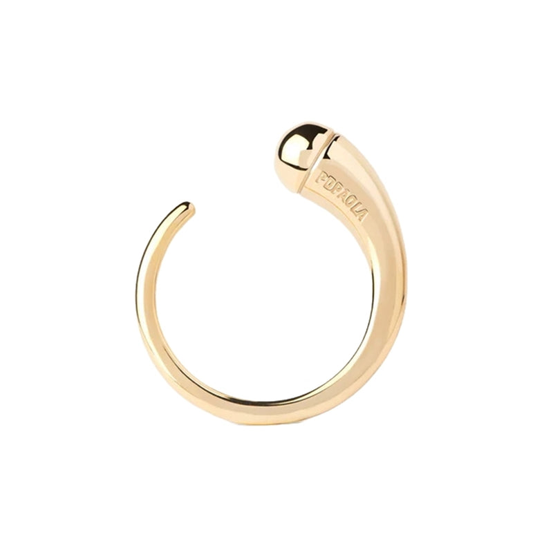 P D Paola New Essentials 925 Sterling Silver Ring with Gold Plating AN01-D01-10-zoom-