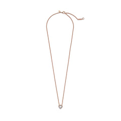 Pandora Timeless Sparkling Heart Necklacewith14 Carat RoseGold Plating 388425C01-45 (Length: 45.00 cm)