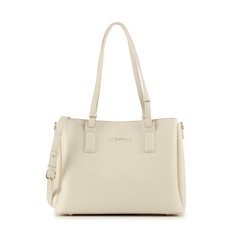 Valentino Bags Clio Re Ecru Shopper VBS9OG01ECRU