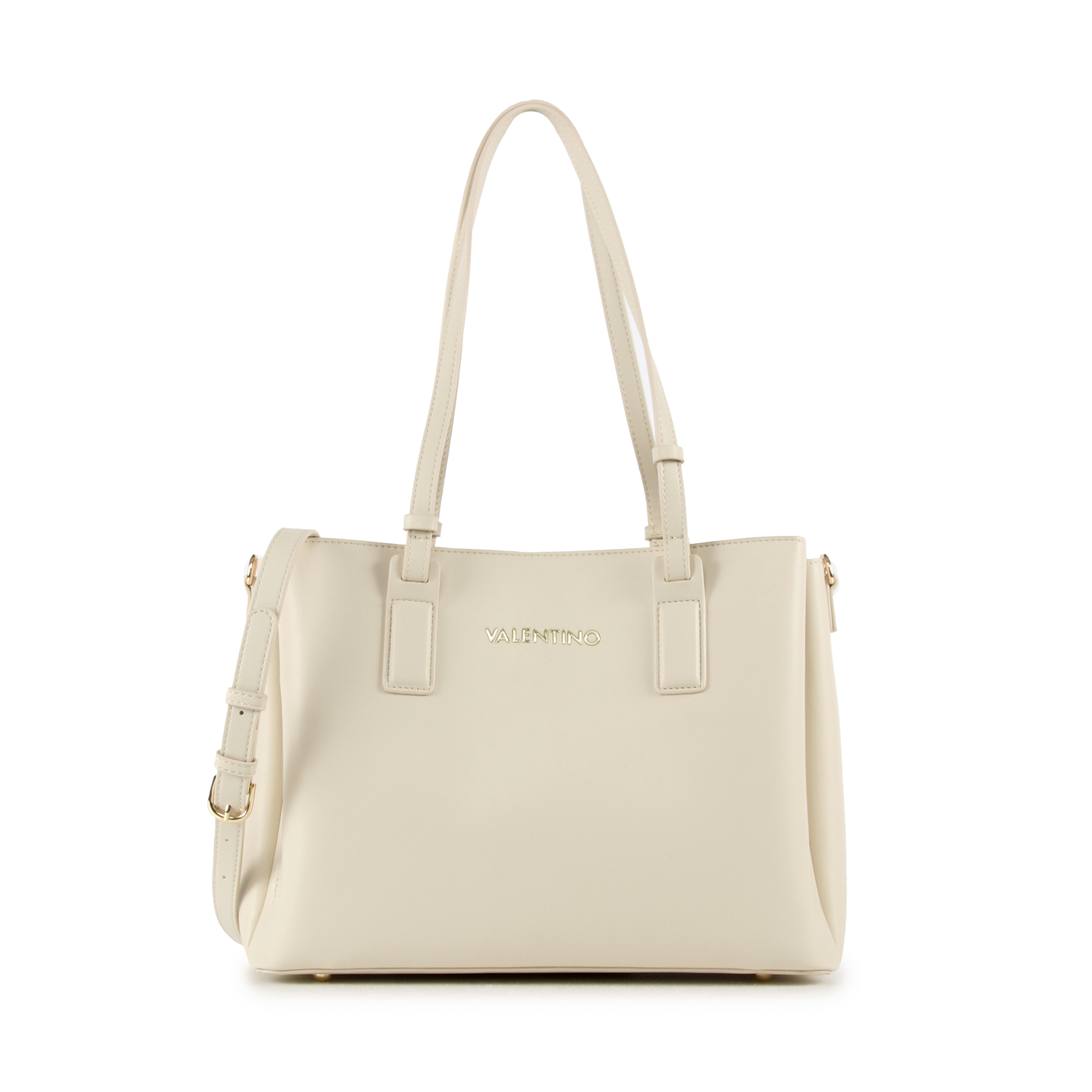 Valentino Bags Clio Re Ecru Shopper VBS9OG01ECRU