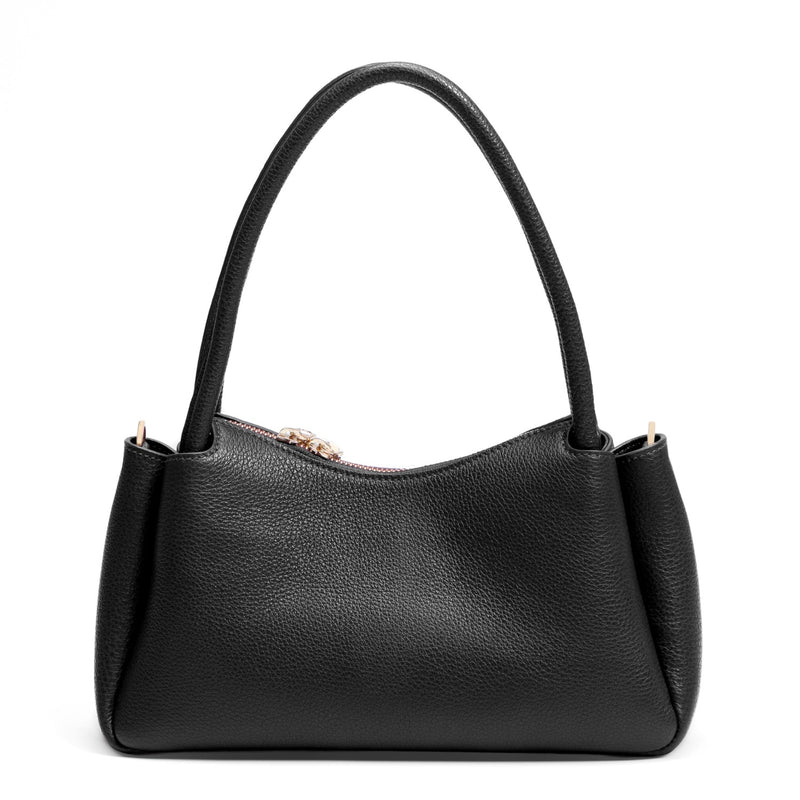 Isabel Bernard Honoré Eve Schwarze Handtasche aus Kalbsleder IB21133-001-zoom-