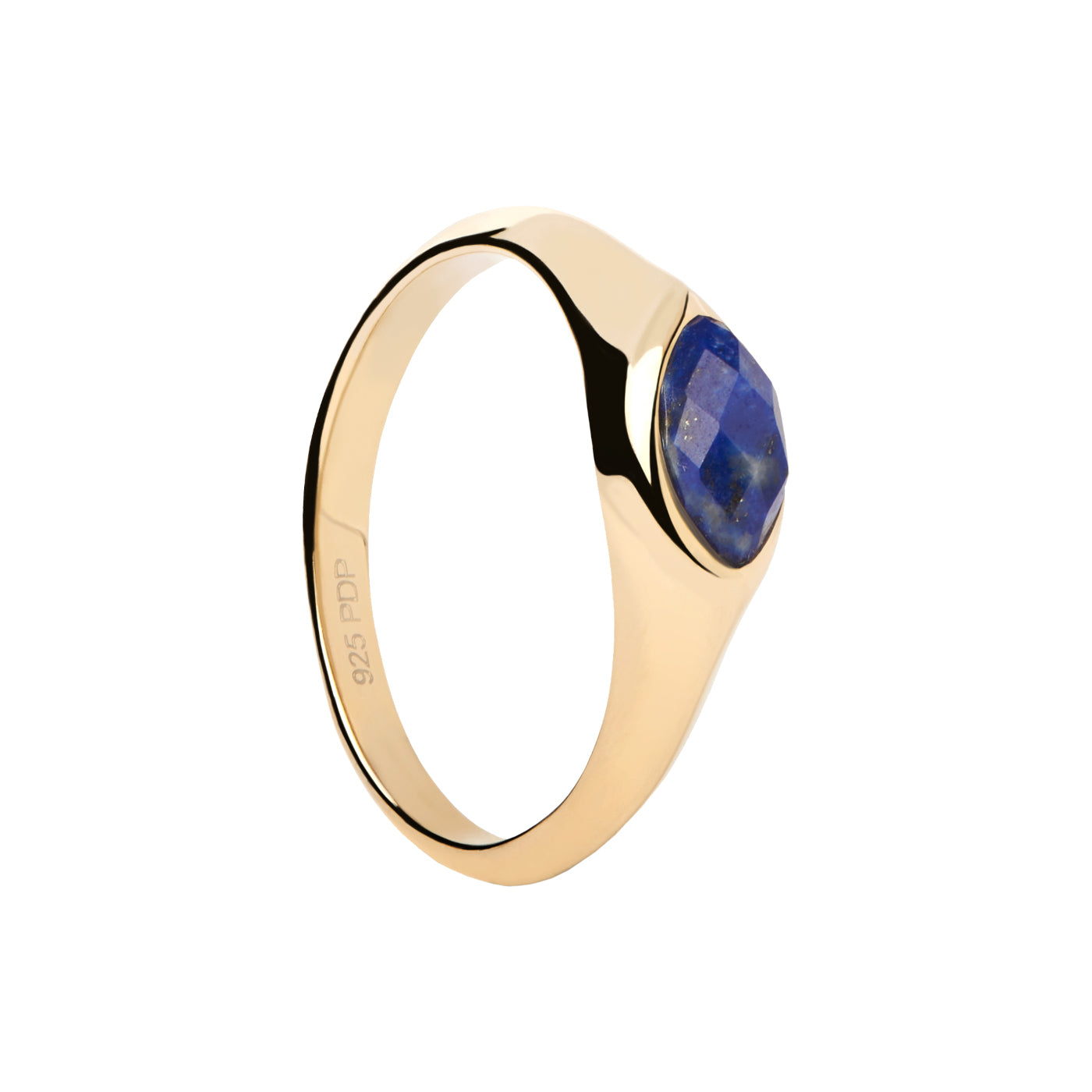 P D Paola made ofilla 925 Sterling Silver Ring AN01-A49-16with18 Carat Gold Plating