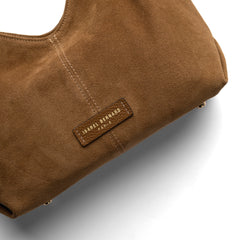 Isabel Bernard Honoré Grace mini brown suede handbag IB21132-130