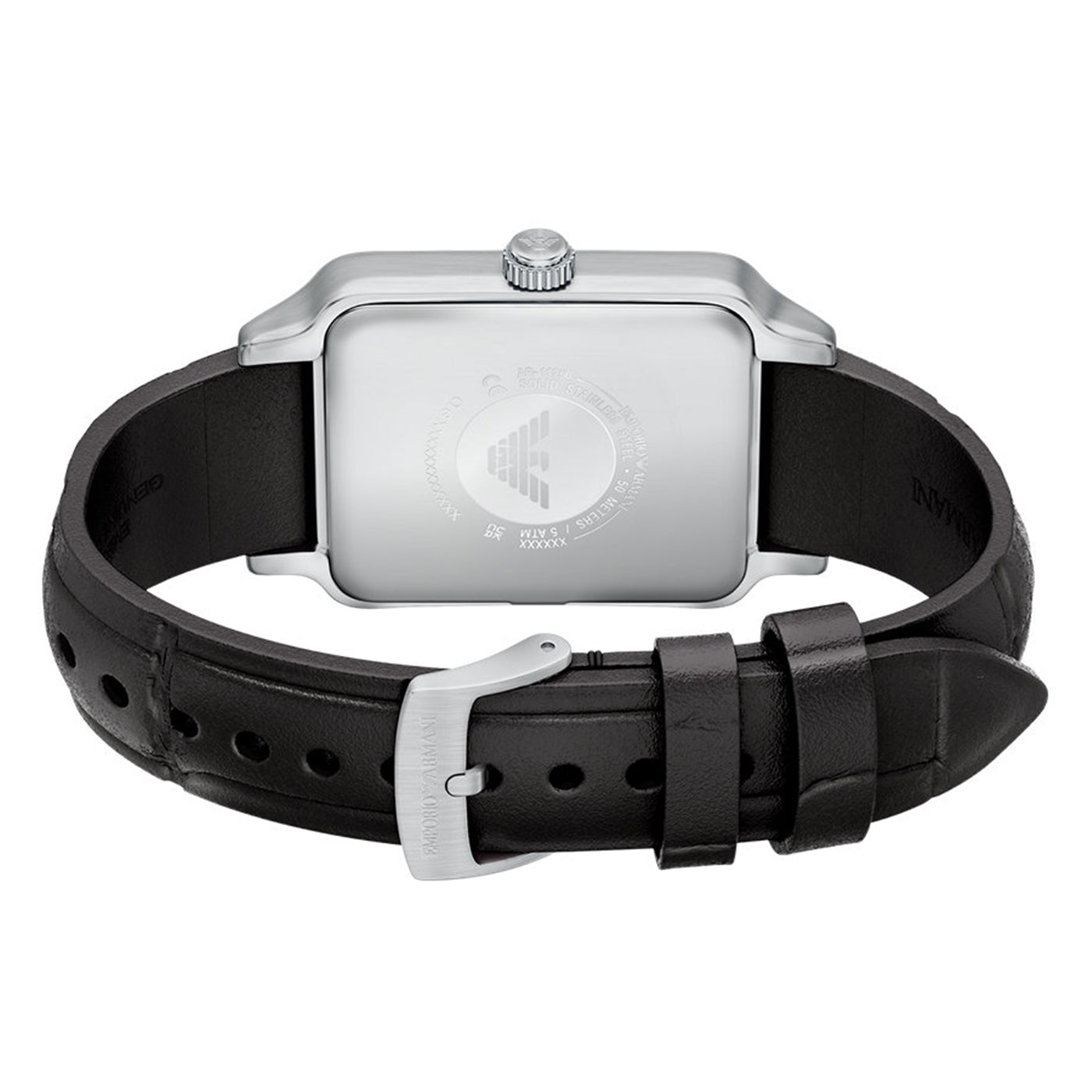 Emporio Armani Rectangular Silver Dial Watch AR11756