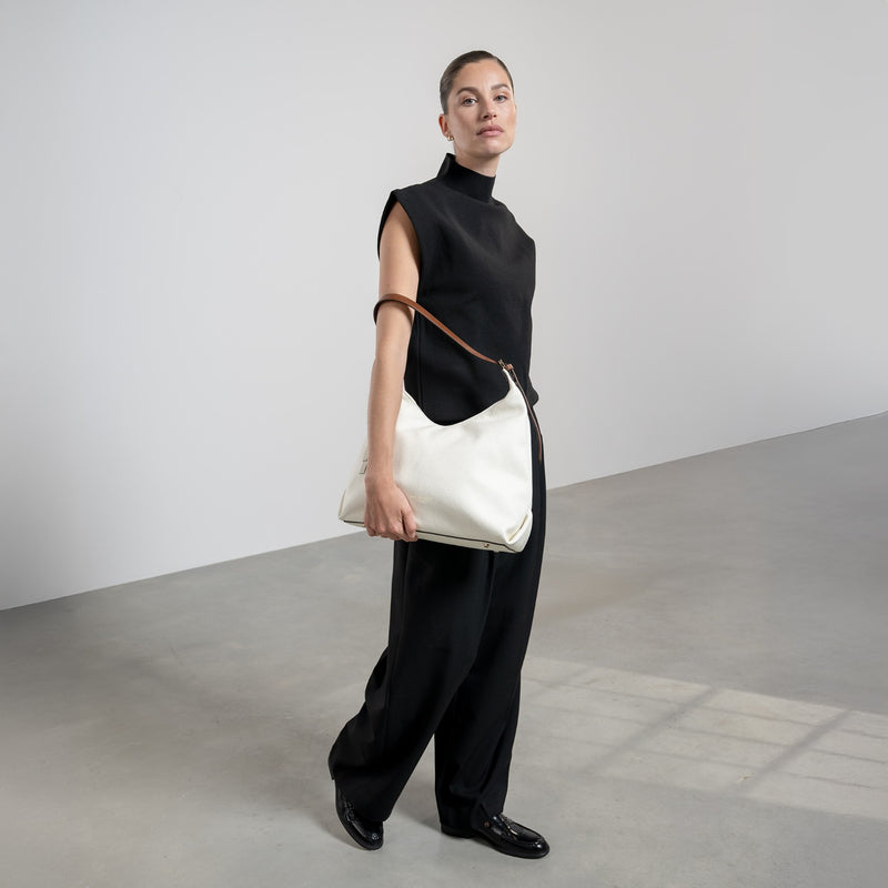 Isabel Bernard Honoré Muriel Creme Kalbsleder Umhängetasche IB25075-070-zoom-