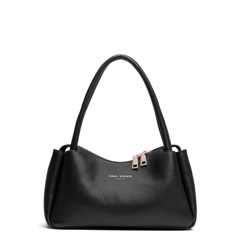 Isabel Bernard Honoré Eve Schwarze Handtasche aus Kalbsleder IB21133-001-zoom-