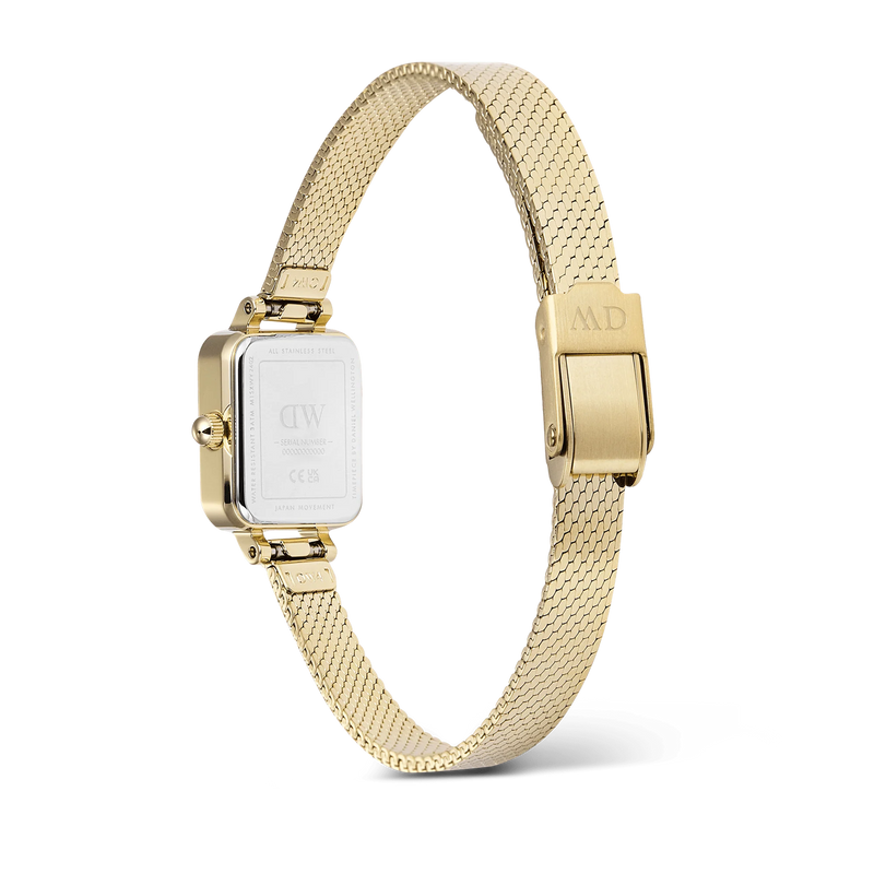 Daniel Wellington Petite&Quadro Mini Reflection Goldene Damenuhr DW00100801-zoom-