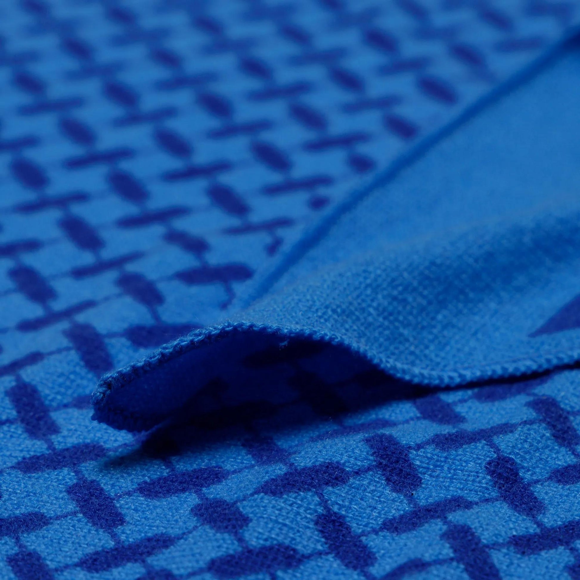 Lala Berlin Blue Cashmere Scarf 2001-A0533929